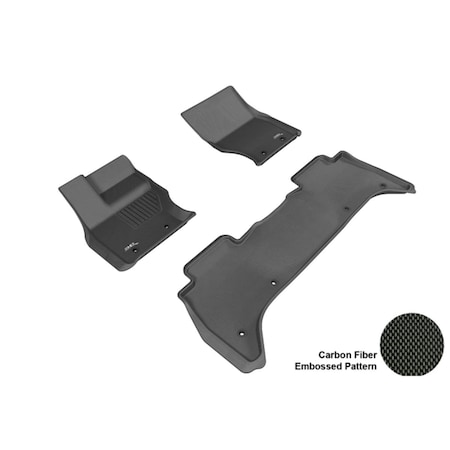 3D Maxpider LAND ROVER RANGE ROVER 2014 KAGU BLACK R1 R2 Floor Mat L1LR01001509